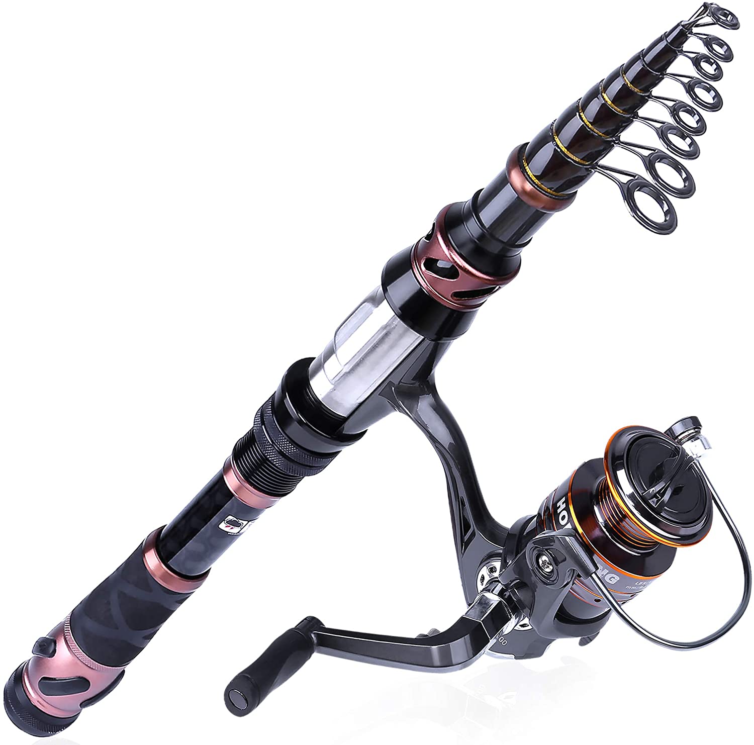 PLUSINNO Fishing Rod and Reel Combos, Toray 24Ton Carbon